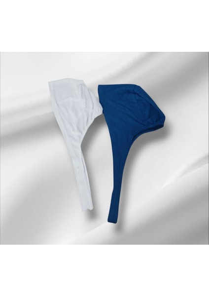 2 Li Set Dikişli Penye Şal Bonesi