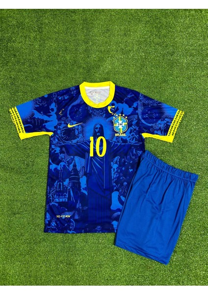 Brezilya Neymar Jr Özel Konsept Çocuk Forması (Mavi) fiyatları