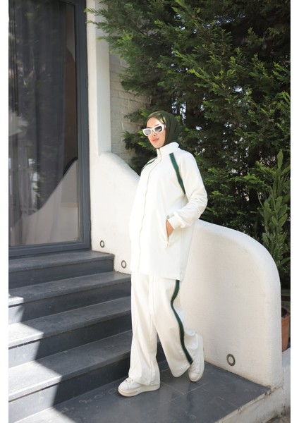 Kadın Tesettür Eşofman Takımı Fermuarlı & Alt Üst Takım 498