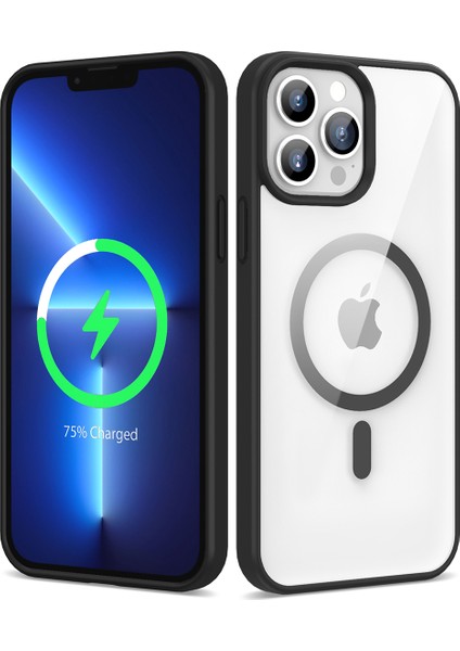 Apple iPhone 13 Pro Max Kılıf M-Safe Wireless Şarj Özellikli Silikon Zore Ege Kapak