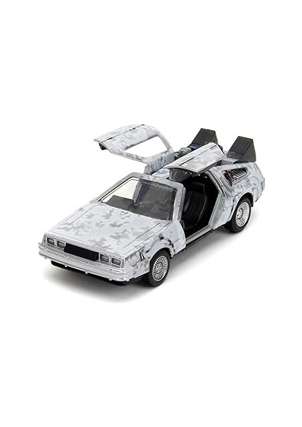 Jada, 253252038, Geleceğe Dönüş Zaman Makinesi Aracı, Die-Cast (Metal), Açılabilir Parçalar, 1:32,