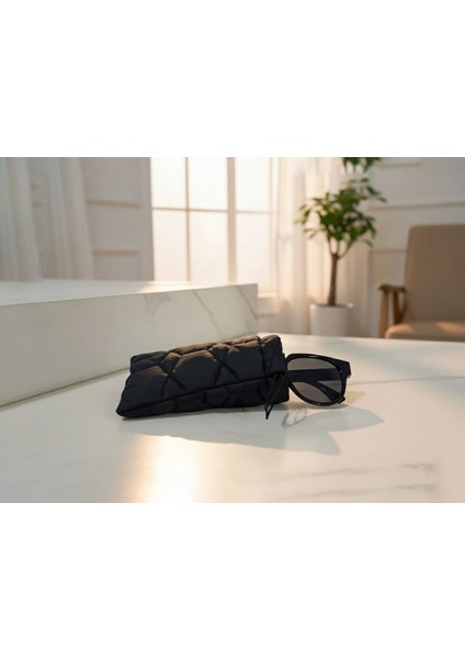 Pofidik Kapitone Büzgülü Gözlük Kılıfı 11X17 cm