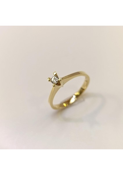 0.10CT Tek Taş Pırlanta Yüzük 14 Ayar Altın Hd Videolu fiyatları