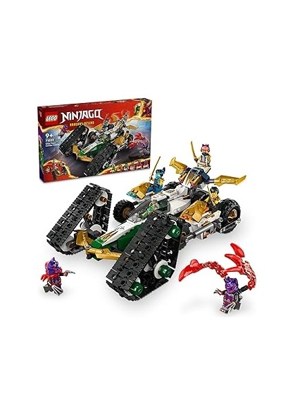 Ninjago Ninja Ekibi Kombo Araç 71820, 9 Yaş ve Üzeri Için Planör, Yarış Arabası ve 2 Motosikle
