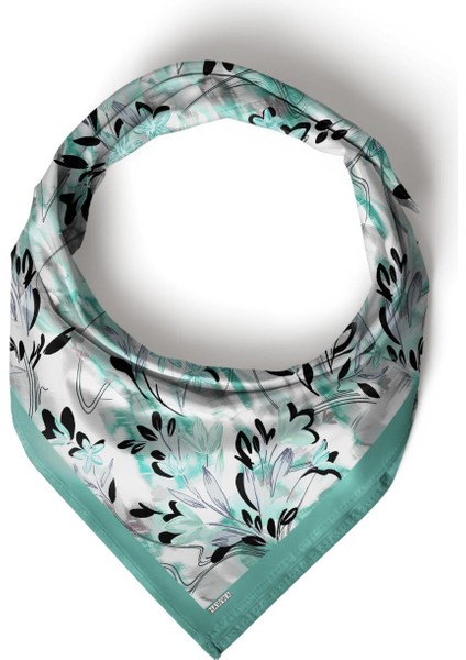 Yeşil Esinti Desenli Bandana Fular fırsatları