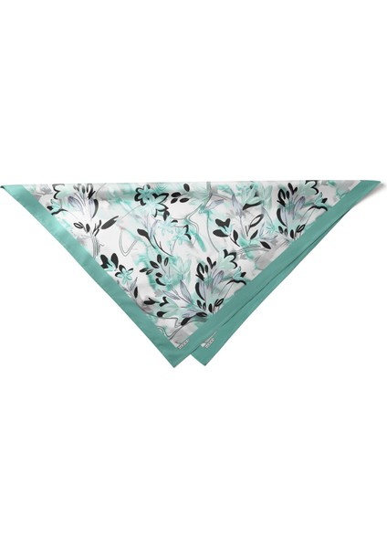 Yeşil Esinti Desenli Bandana Fular indirimleri