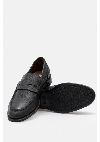 Ayakkabı %100 El Işçiliği Konfor Tabanlı Dokulu Deri Penny Loafer Erkek Ayakkabı fiyatları