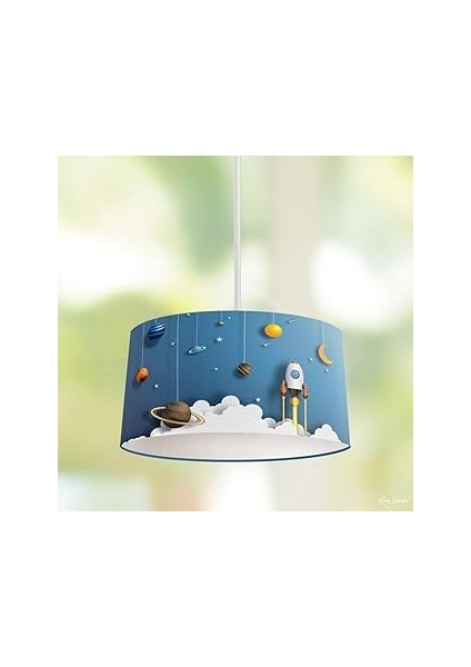 Rivai̇stanbul Bulutlar ve Uzay Mekiği Çocuk Sarkıt Avize