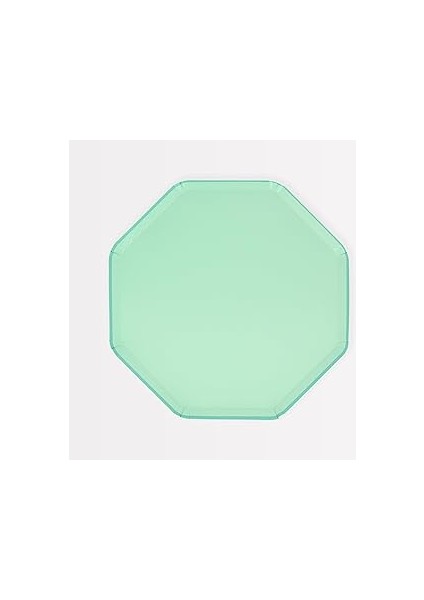 Meri Meri - Sea Foam Green Side Plates - Deniz Köpüğü Yeşili Tabaklar (M) (X8)