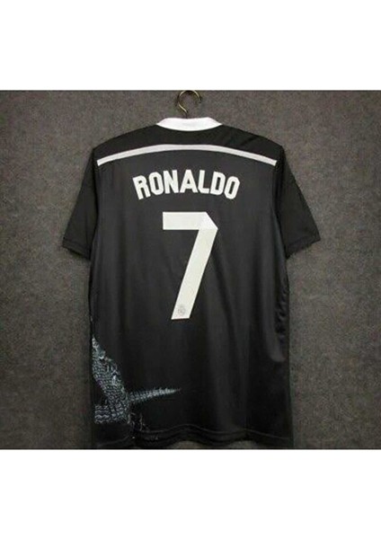 R. Madridd 2014/15 Şampiyonlar Ligi Finali Ejderha Desenli Cristiano Ronaldo Forması (Kısa)