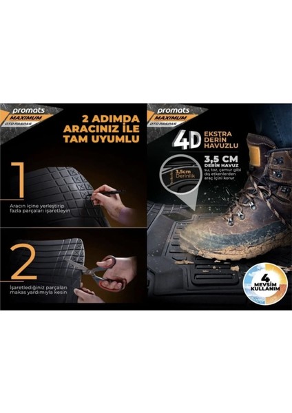 Mitsubishi Carisma 4d Havuzlu Paspas modelleri