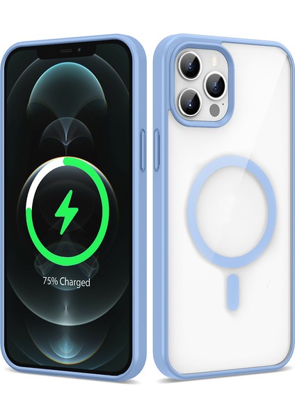 Apple iPhone 13 Pro Max Kılıf M-Safe Wireless Şarj Özellikli Silikon Zore Ege Kapak