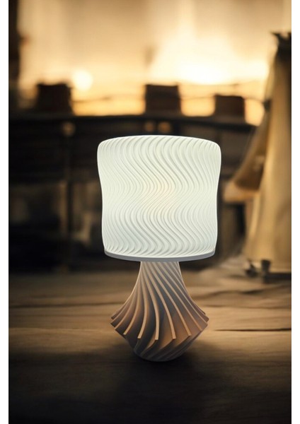 Elegance Tasarım Dekoratif Abajur 3D Ev Dekorasyon Bohem Vintage Dekorasyon Beyaz fiyatları