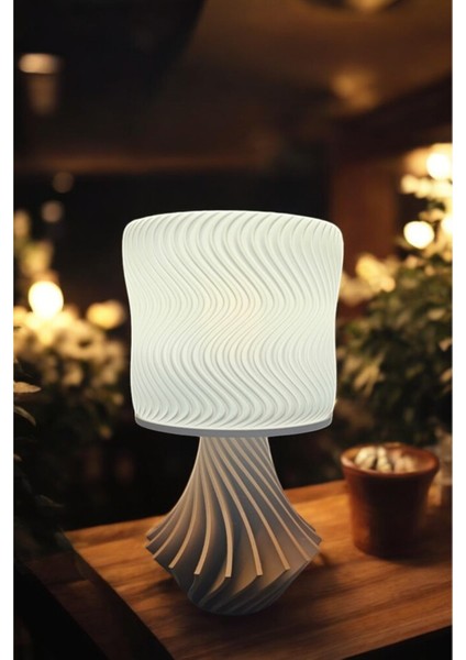 Elegance Tasarım Dekoratif Abajur 3D Ev Dekorasyon Bohem Vintage Dekorasyon Beyaz modelleri