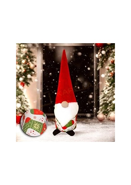 Yilbaşi Noel Baba Dekorati̇f Bi̇blo Yilbaşi Çorabi Desenli̇