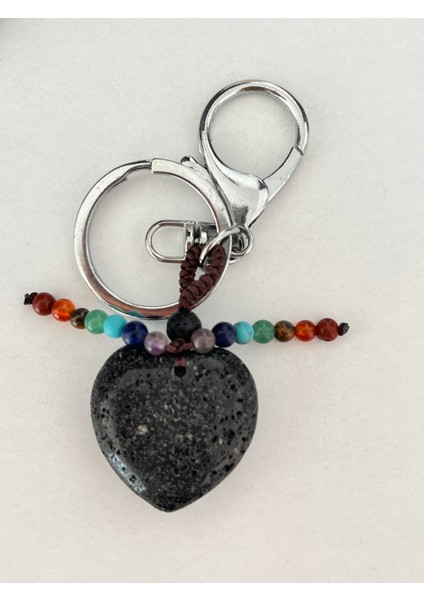 Lav Doğaltaş Anahtarlık Charm Kalp fiyatları