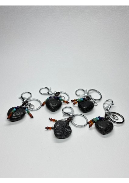 Lav Doğaltaş Anahtarlık Charm Kalp indirimleri