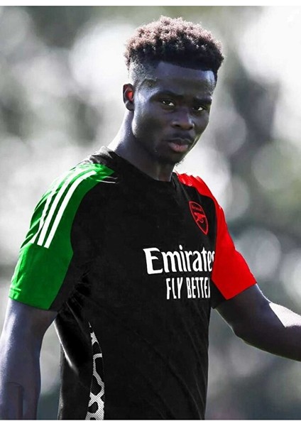 A.r.s.e.n.a.l 2024/25 Yeni Sezon Bukayo Saka Deplasman Forması (Black)