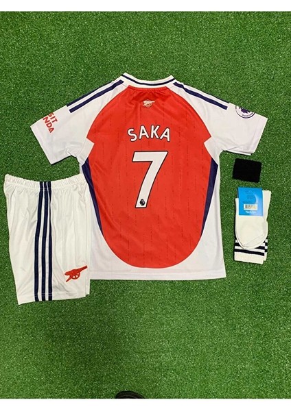 A.r.s.e.n.a.l 2024/25 Yeni Sezon Bukayo Saka Iç Saha Çocuk Forması 4lü Set