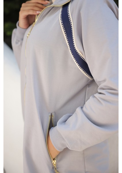 Kadın Tesettür Eşofman Takımı Fermuarlı & Alt Üst Takım 498