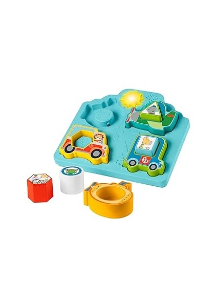 Fisher-Price Şekiller ve Sesler Araç Bulmacası, Ince Motor Becerilerinin Gelişimine Yardımcı Müzikl