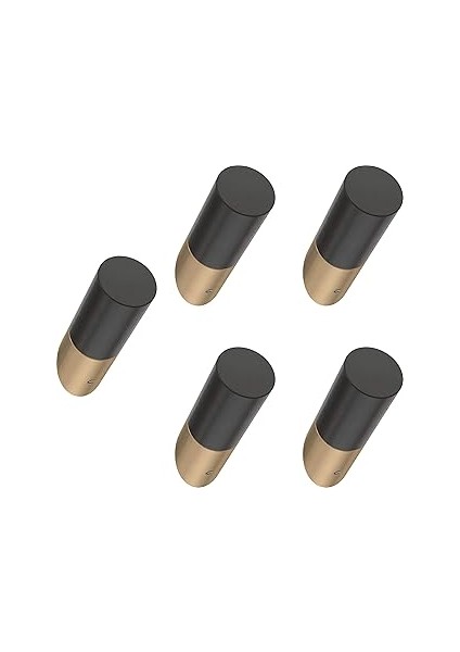 Franklin Brass B41615-BCZ-B Eğimli Kanca, 6,5 Cm, Siyah ve Şampanya Bronz, 5'li Paket