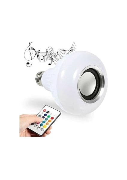 Mobee Pratik Kullanım Music Bulb Hoparlör Akıllı LED Ampul Lamba