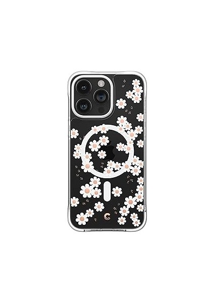 Spigen Ciel By Cyrill 15 ile Uyumlu Kılıf Cecile Mag Özellikli White Daisy -