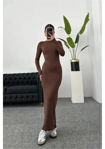 Kadın Uzun Kollu Maxi Elbise