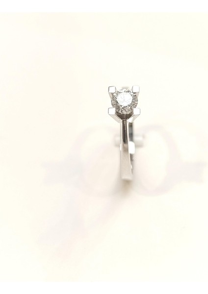 Hrd Sertifikalı 0.50CT F Pırlanta Tek Taş Yüzük 14 Ayar Altın Hd Videolu fiyatları