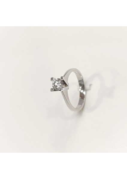 Hrd Sertifikalı 0.50CT F Pırlanta Tek Taş Yüzük 14 Ayar Altın Hd Videolu modelleri