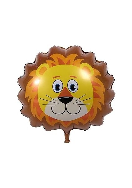 Parti̇ Vi̇tri̇ni̇ Aslan Kafası Safari Folyo Balon 55 x 55 cm