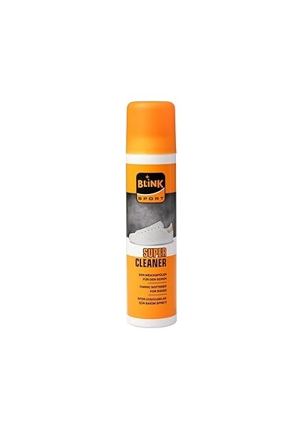 Blink Super Cleaner, Spor Ayakkabı Temizleme ve Bakım Spreyi, Süet Deri Nubuk Tekstil Uyumlu,