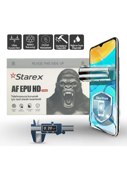 Reeder P13 Bule Max Pro Nano Ekran Koruyucu Ultra Ince Af Epu - 0.20 mm Hd Starex
