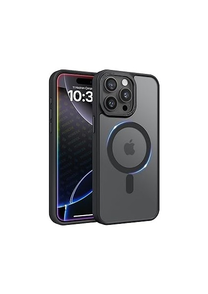 Minesk 16E Için ile Uyumlu Arkası Mat Silikon Kılıf Metal Çerçeveli̇ ve Metal Tu