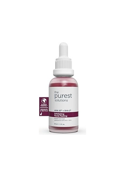 The Purest Solutions, Aha & Bha Canlandırıcı & Cilt Tonu Eşitleyici Kırmızı Peeling Cilt Bakım Seru