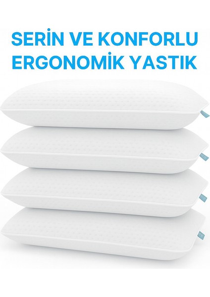 Serin ve Konforlu 4'lü Ergonomik Yastık (1X1200GR)