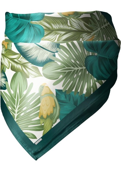 Tropikal Kuş Desenli Bandana Fular modelleri
