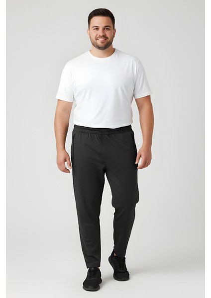 Antrasit Fermuarlı Klasik Paça Battal Büyük Beden Erkek Eşofman Altı - 84947 fiyatları