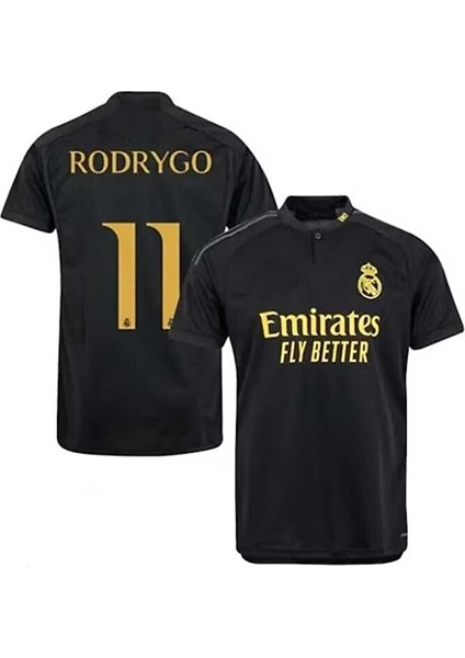 Rodrygo 2023-24 Sezonu R,e,a,l, M,a,d,r,i,d Alternatif Yetişkin Forması (Third)