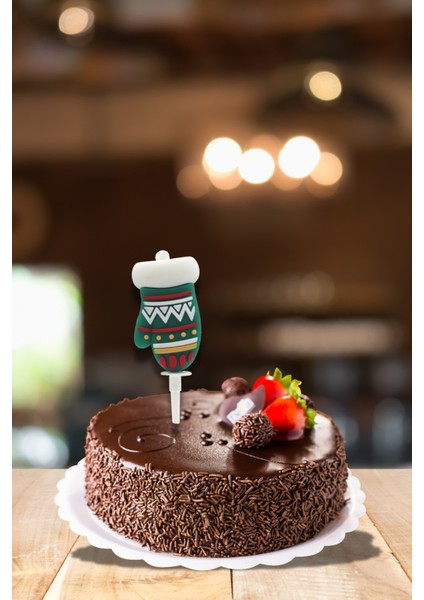 Çok Renkli Dekoratif Silikon Yılbaşı Süsü ve Anahtarlık Seti, 4 Adet