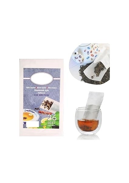 Ev Tipi Çay Demleme Poşeti 26'lı Paket