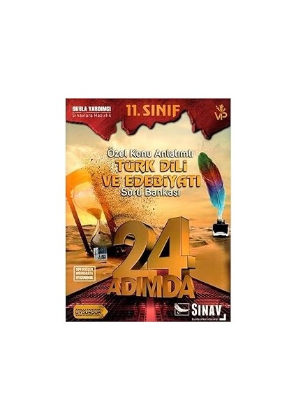 11. Sınıf 24 Adımda Özel Konu Anlatımlı Türk Dili ve Edebiyatı Soru Bankası (Kapak Değişebilir)
