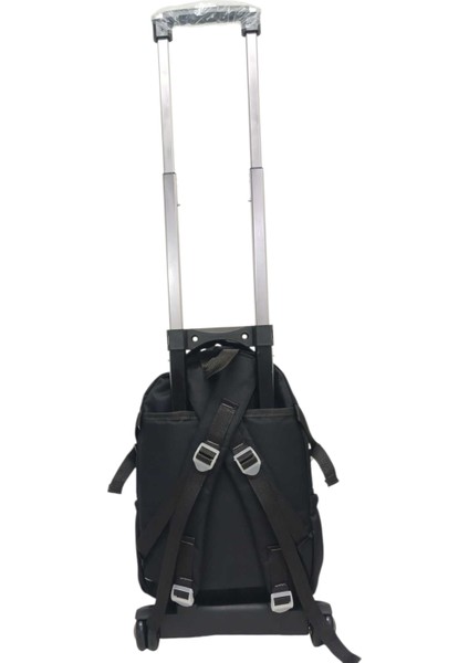 2 Kademeli Çekcekli Özel Renk Fermuarlı Portatif Ilkokul Sırt Çantası