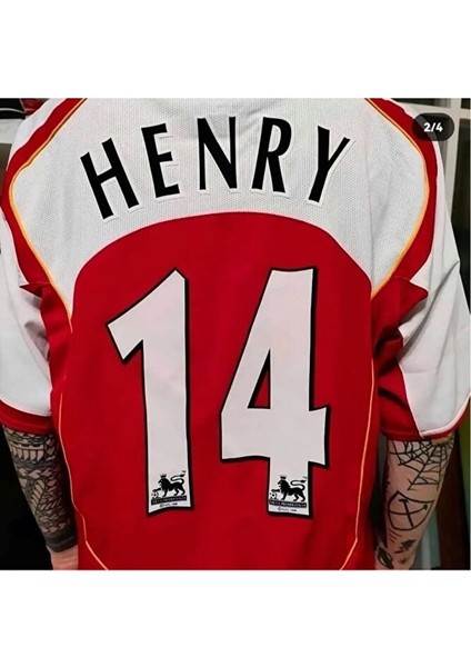 Arsenal 2002 Sezonu Thierry Henry Özel Nostalji Forması