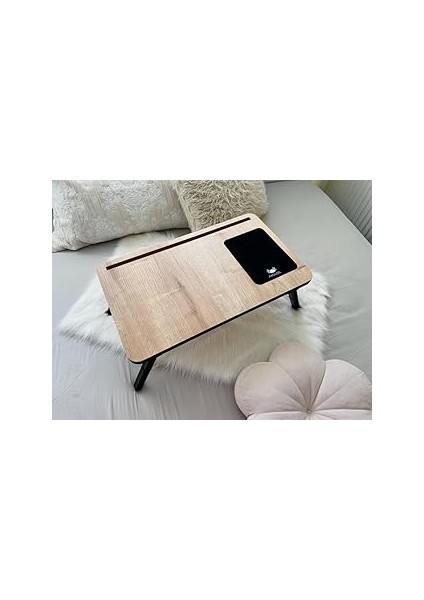 Axolotl Folding Telefon ve Tablet Bölmeli Katlanır Ayaklı Laptop Sehpası Notebook Bilgisayar Çalışm