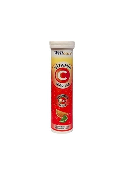 Wellcare Vitc Selenyum 55MCG 15 Efv. Tb.