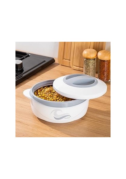 Porsima 3149 1000 ml Yemek Termosu - Sızdırmaz Kilitlenebilir Kapak Paslanmaz Çelik Sefer Tası - Be