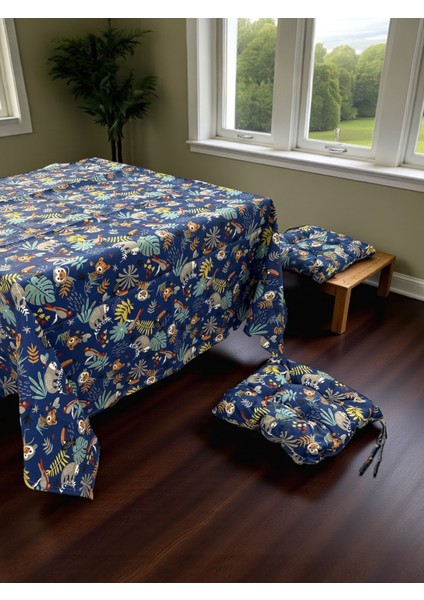 Çocuk Oyun Alanı Piknik Bahçe Çantalı Masa Örtülü Minder Seti modelleri