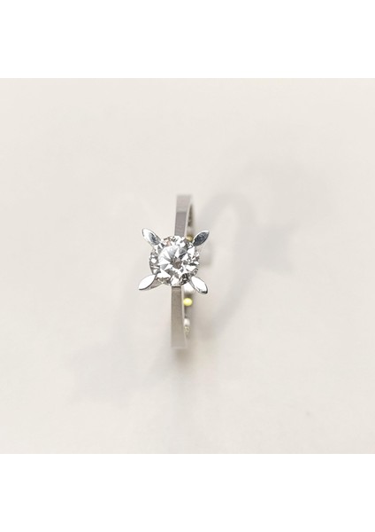 Hrd Sertifikalı 0.55CT G Pırlanta Tek Taş Yüzük 14 Ayar Altın Hd Videolu modelleri